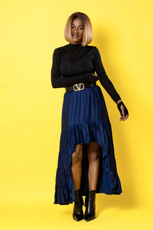 Jupe Asymétrique Bleue
