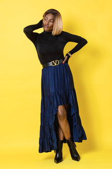 Jupe Asymétrique Bleue