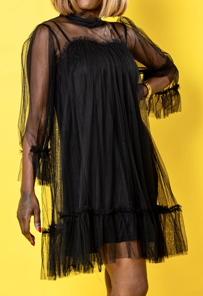 Robe Mousseline Noire