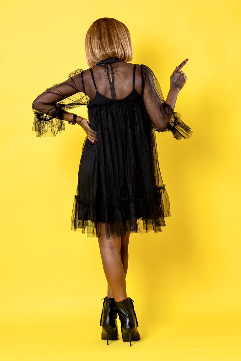 Robe Mousseline Noire