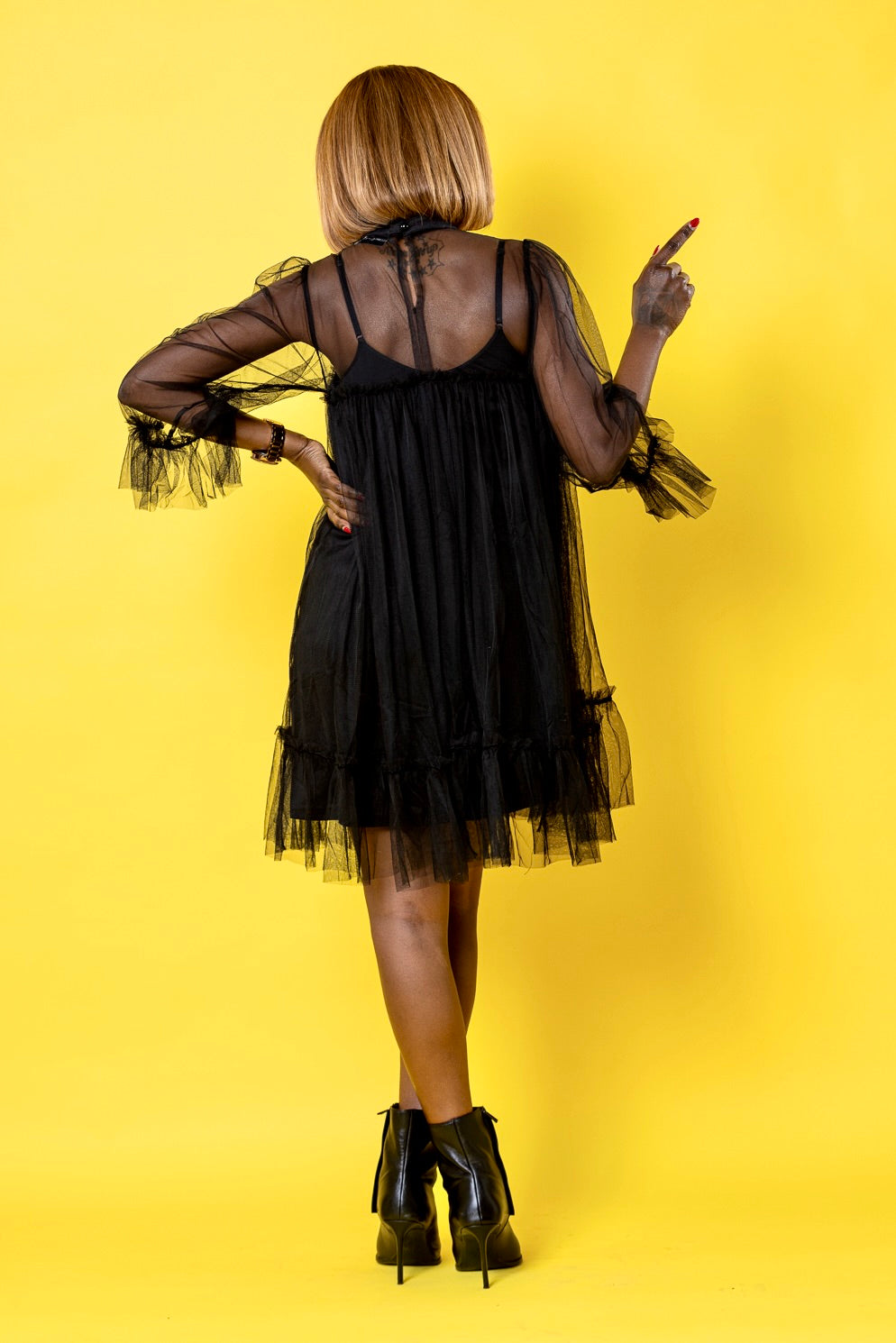 Robe Mousseline Noire