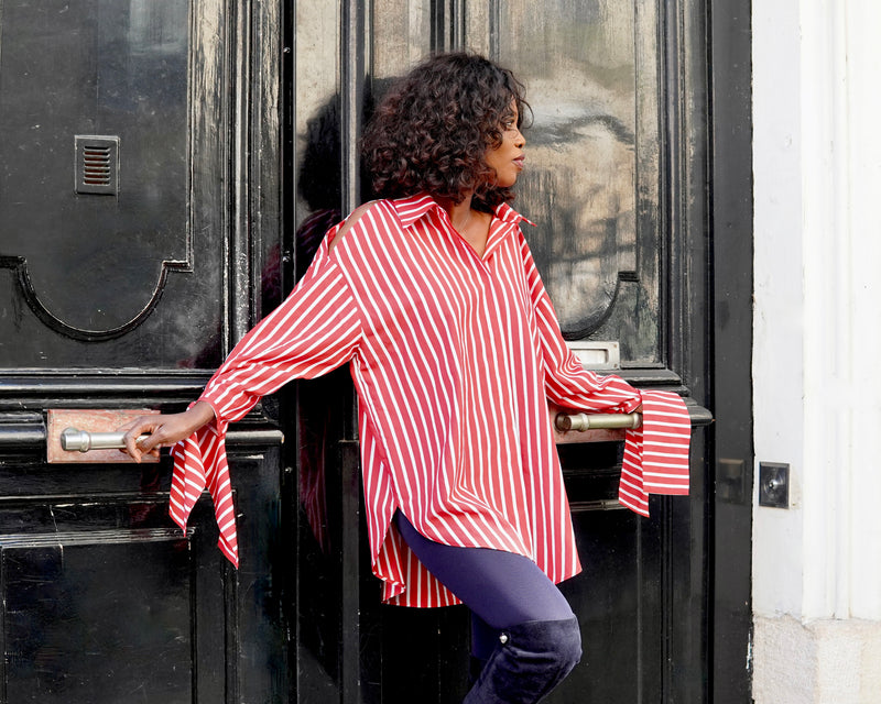 Chemise NAWEL • Rayée Rouge