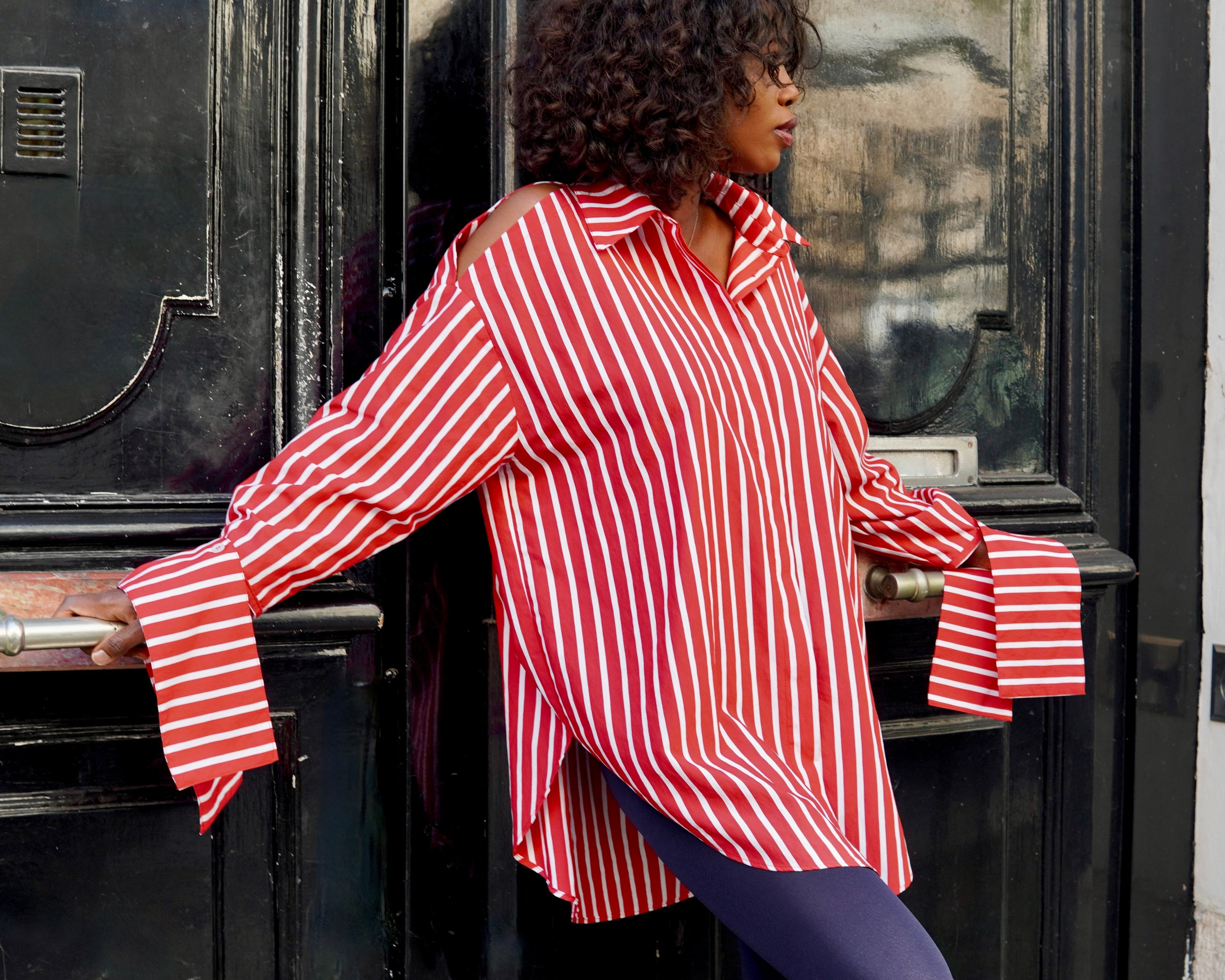 Chemise NAWEL • Rayée Rouge