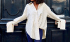 Chemise NAWEL • Rayée Beige