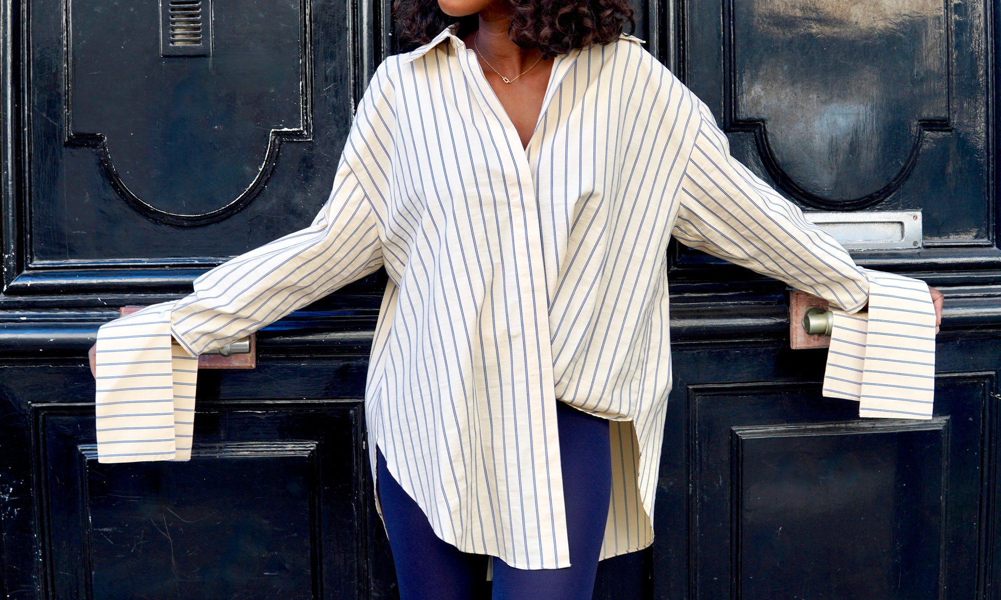 Chemise NAWEL • Rayée Beige