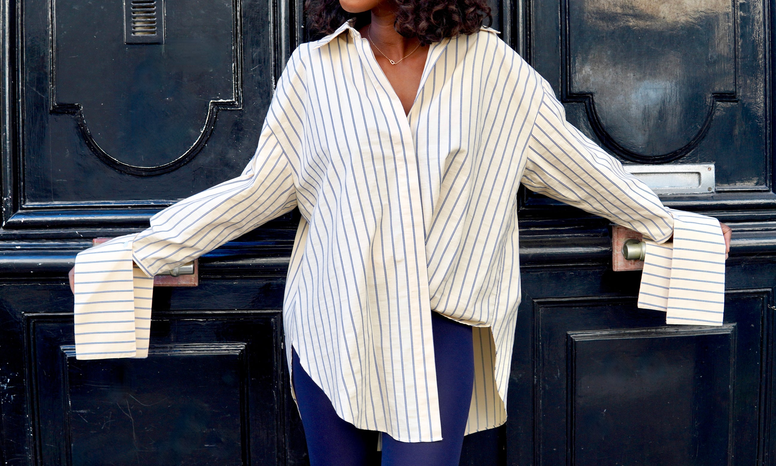 Chemise NAWEL • Rayée Beige