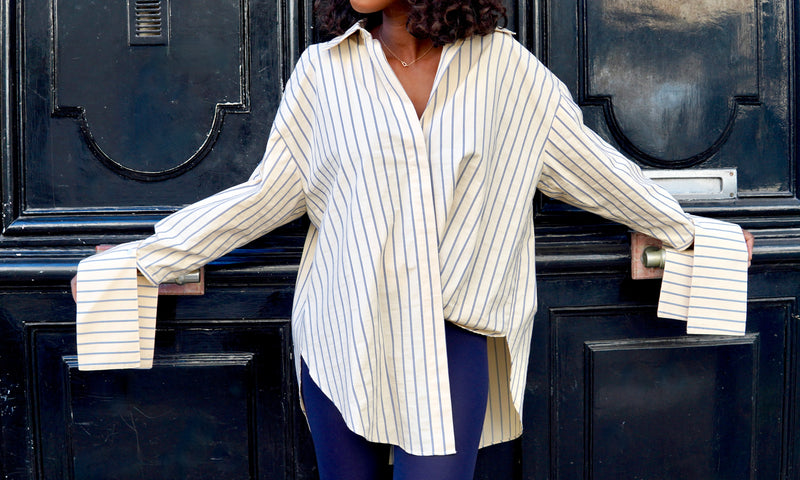 Chemise NAWEL • Rayée Beige