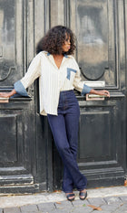 Chemise EMMA • Rayée denim