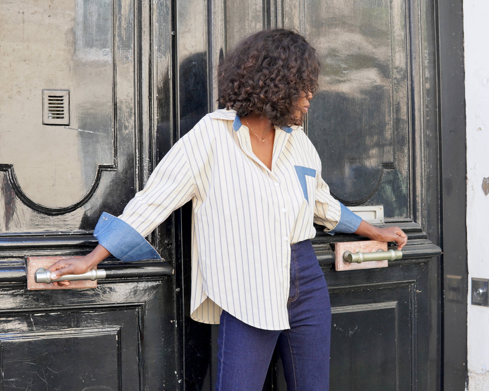 Chemise EMMA • Rayée denim