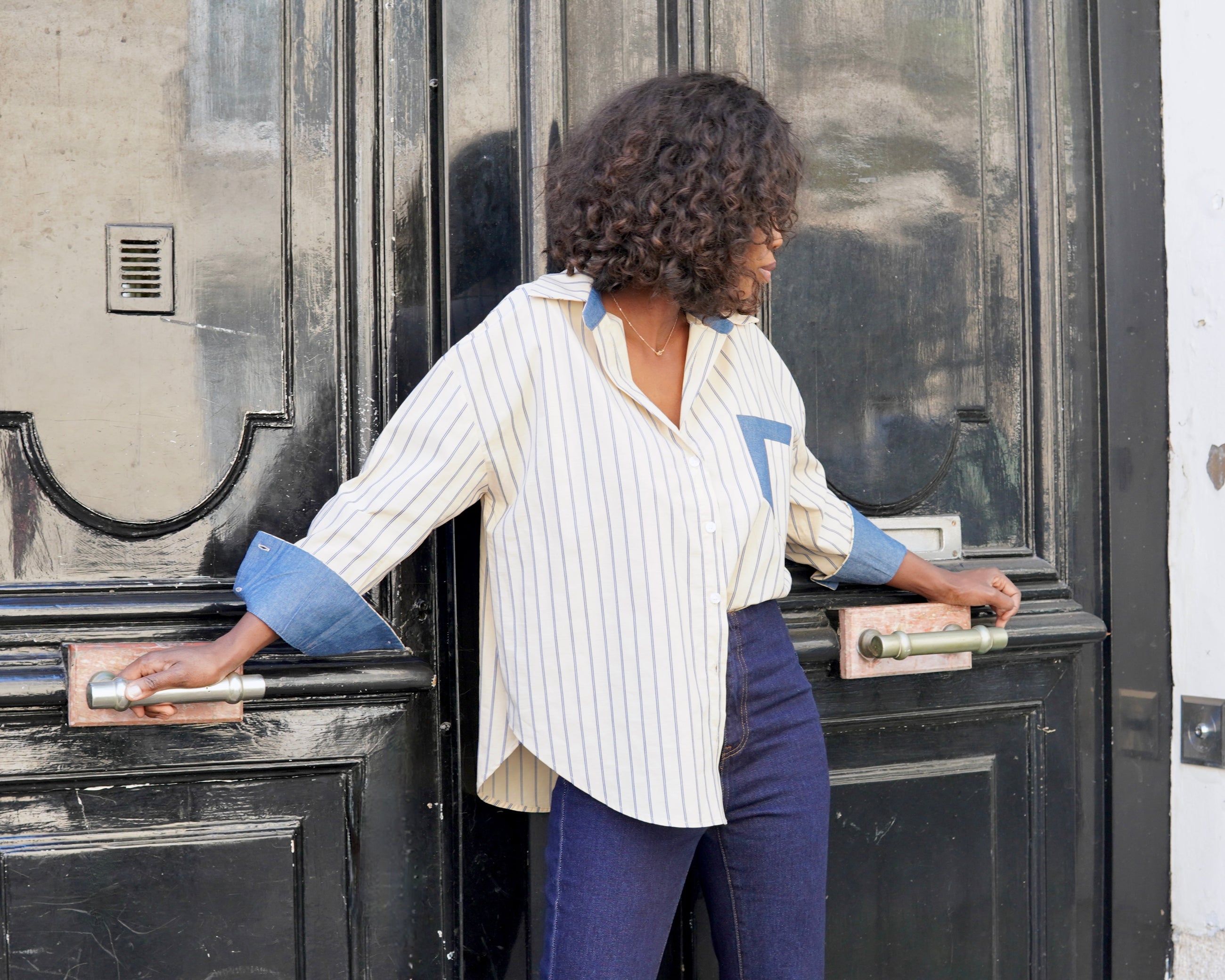 Chemise EMMA • Rayée denim