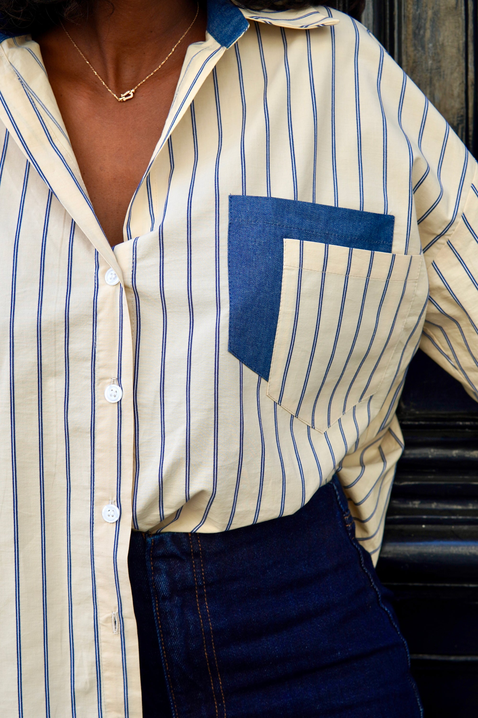 Chemise EMMA • Rayée denim