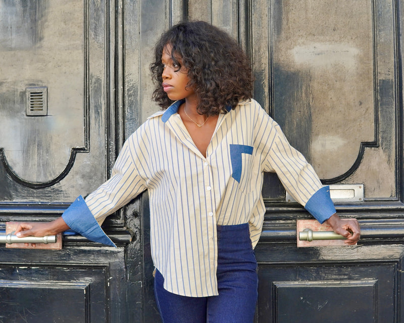 Chemise EMMA • Rayée denim